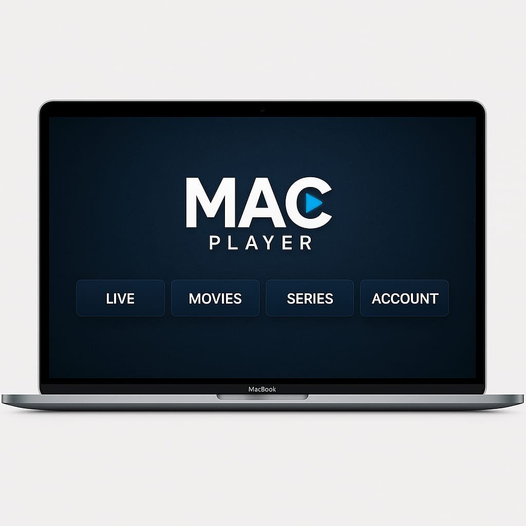 الواجهة الرئيسية لتطبيق Mac Player