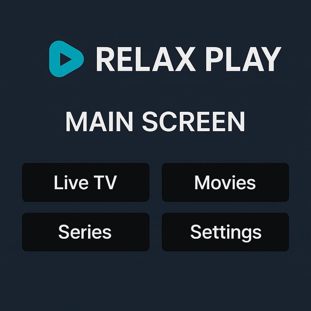 واجهة تطبيق Relax Play